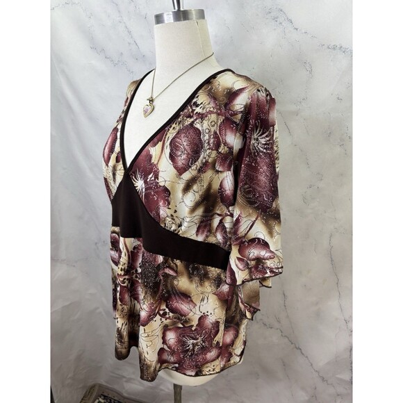 Vintage Tweenie Weenie Y2k Top Shirt Babydoll Blouse Whimsy Fairy Glittery 2X - Picture 6 of 14